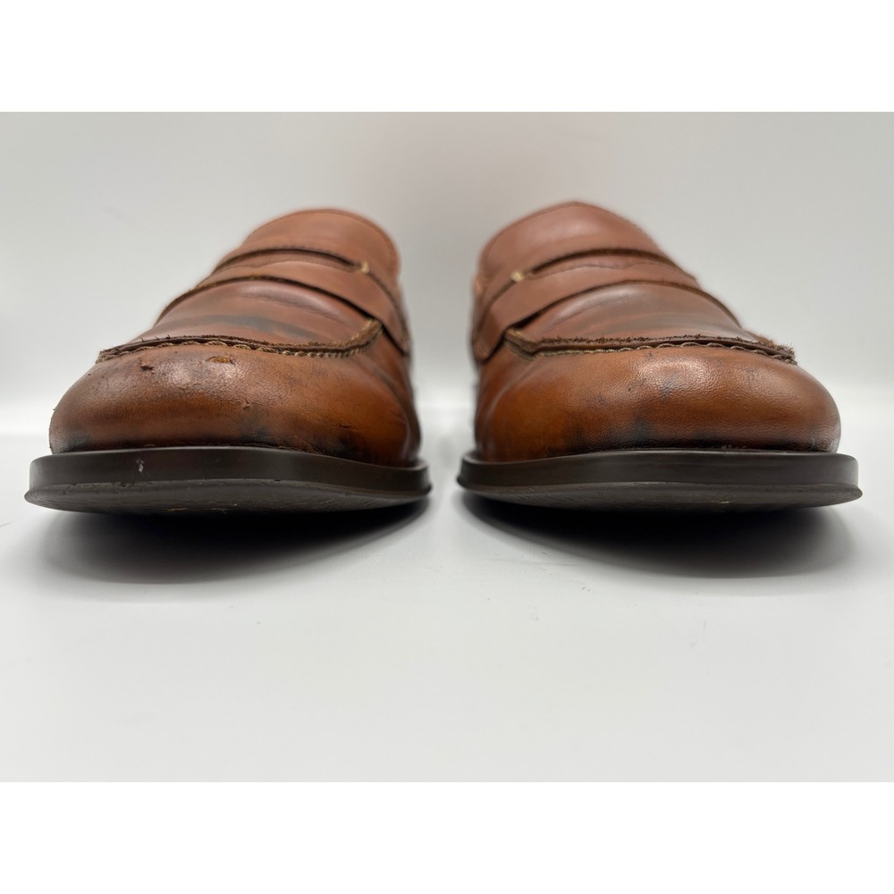 Cole Haan Grand.OS Men's 10 M Brown Leather Penny Loafers Dress Casual Shoes - Picture 5 of 16